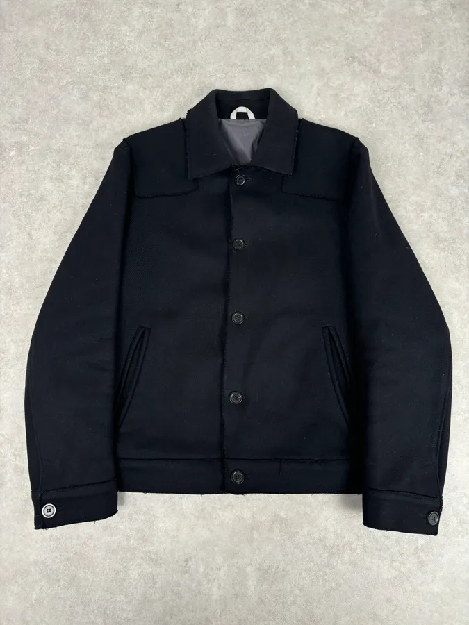 Kenzo Black Classy Wool Buttoned Coat
