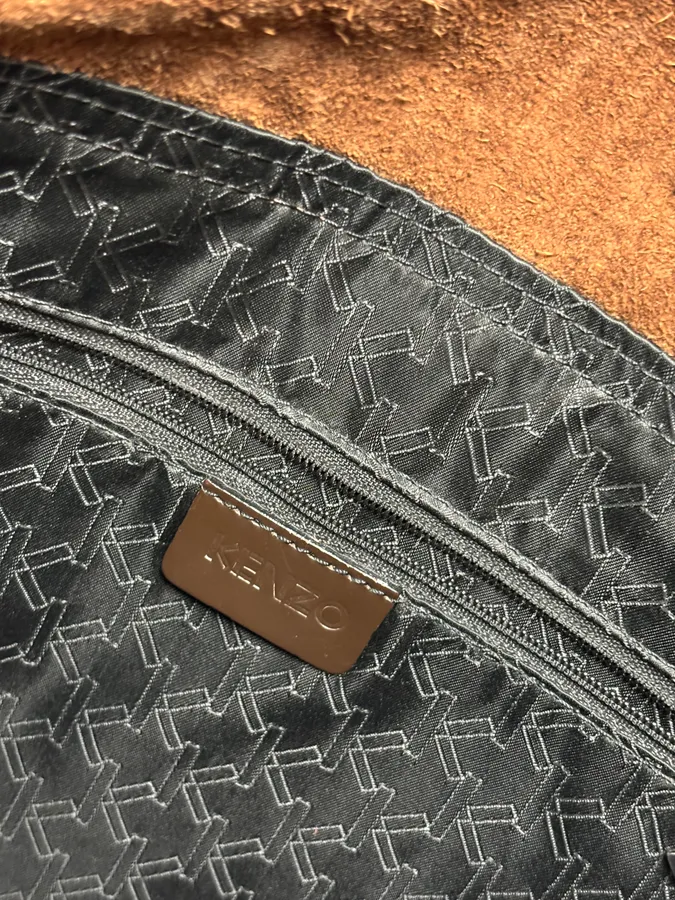 Kenzo Brown Embroidered Shoulder Bag - Image 17