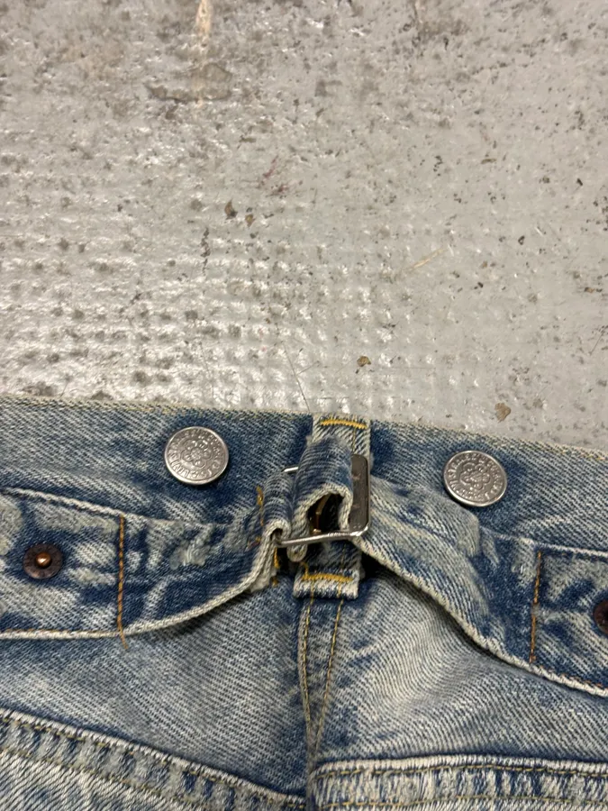 Kenzo Levi’s Destroyed Blue Denim Jeans - Image 10