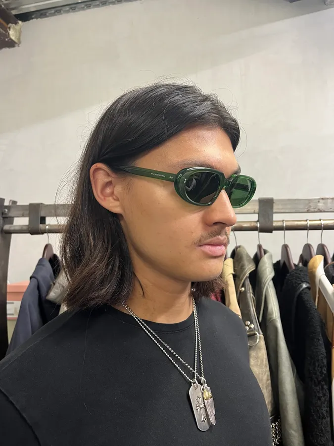 Kiko Kostadinov Ria Sunglasses Emerald Green - Image 2