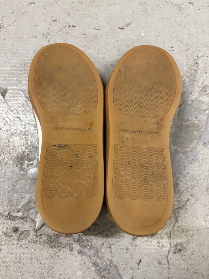 Kris Van Assche Beige Army Laced Shoes - Image 8