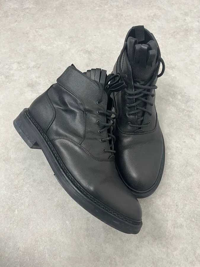 Kris Van Assche Black Leather Boots - Image 3