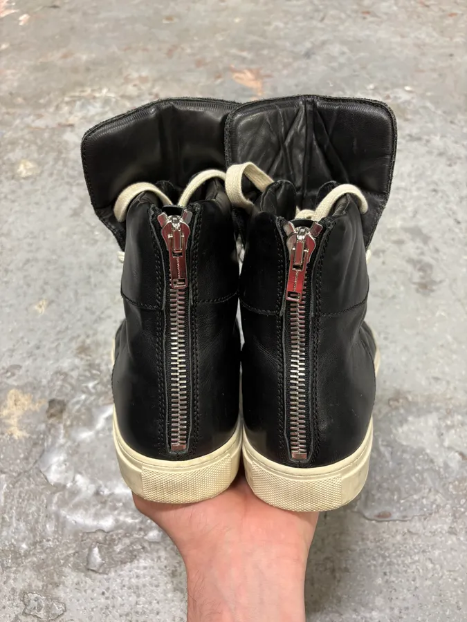 Kris Van Assche Black Leather Laced Sneakers - Image 7