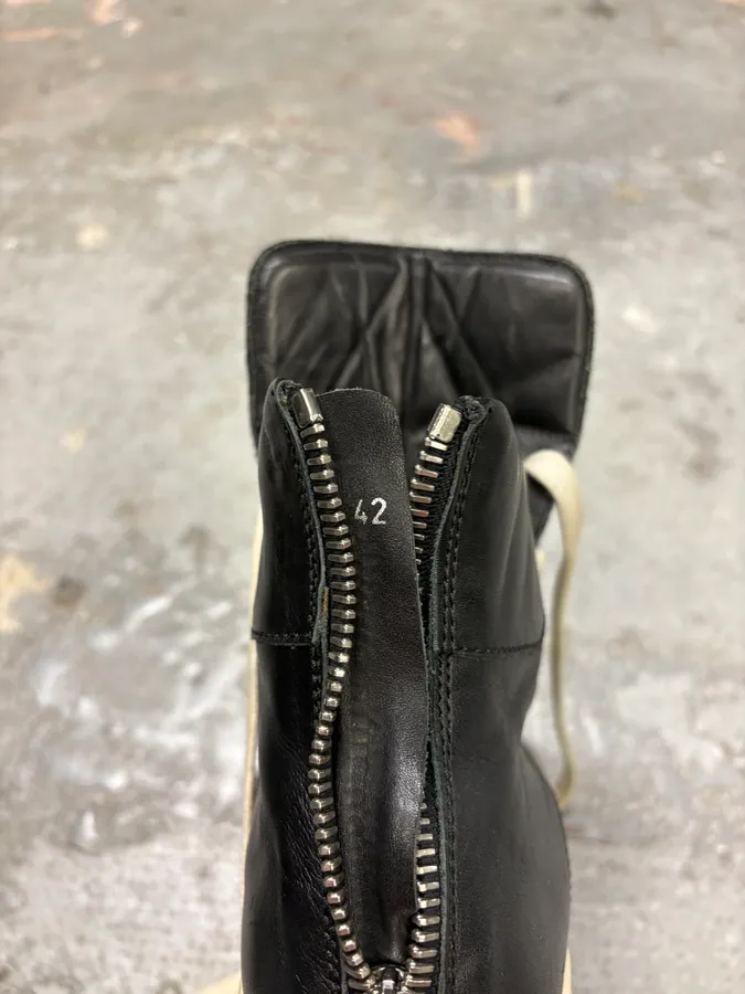 Kris Van Assche Black Leather Laced Sneakers - Image 9