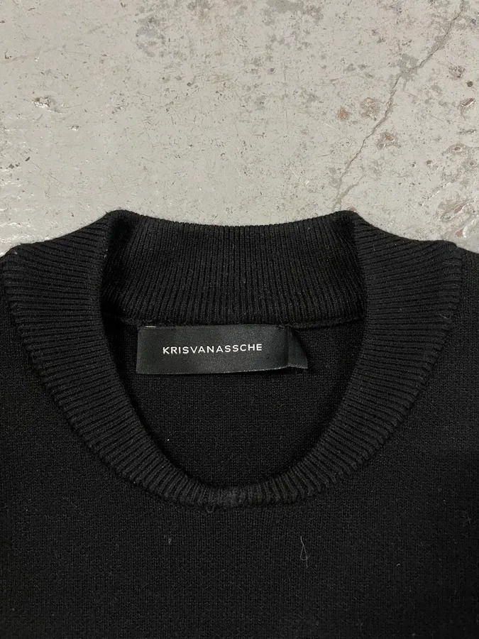 Kris Van Assche Black Wool Sweater - Image 6