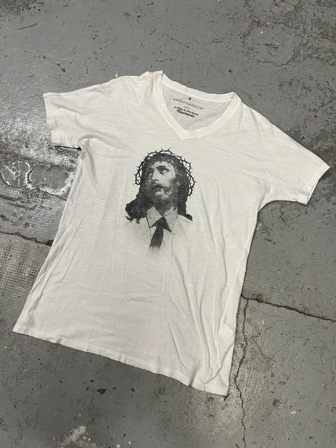 Kris Van Assche Christ White T-Shirt - Image 4