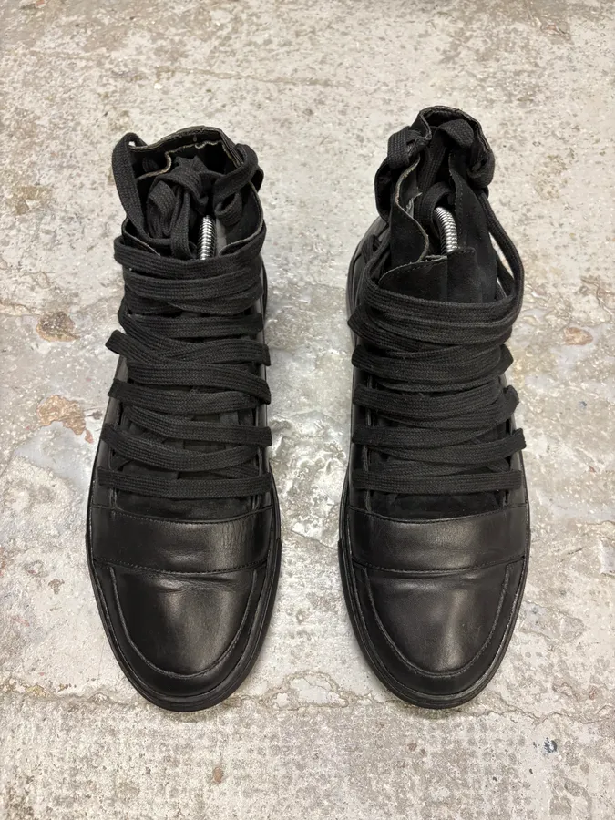 Kris Van Assche Full Black Megaleced Sneakers - Image 2