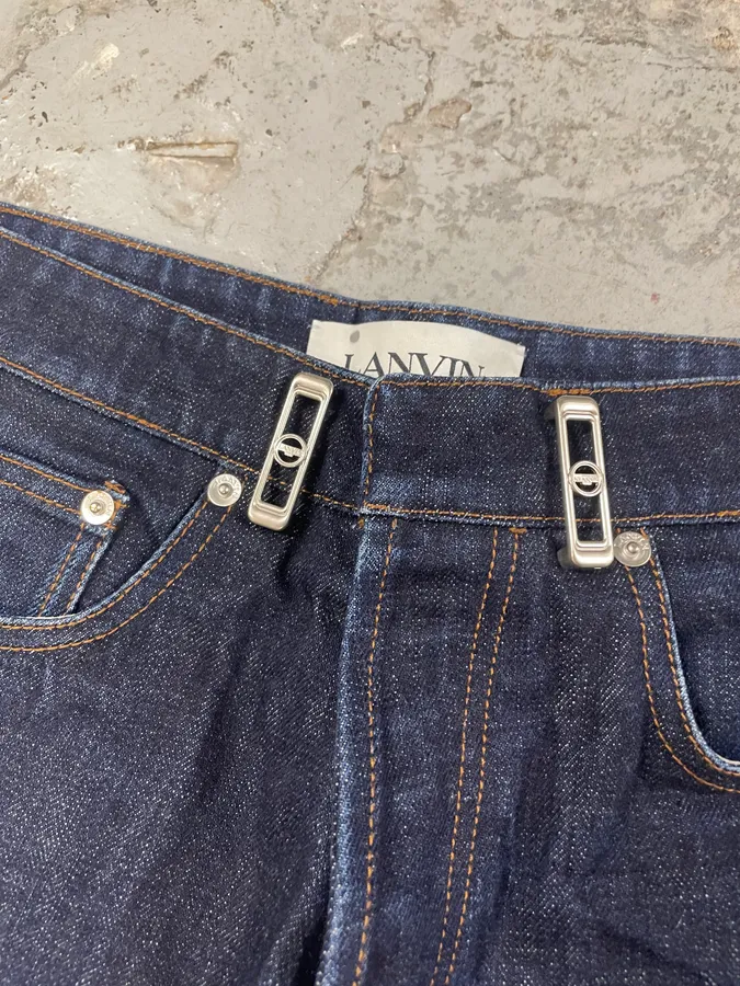 Lanvin Brut Denim Straight Jeans - Image 7