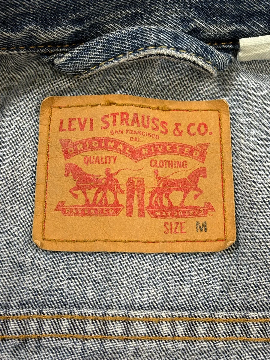 Levi’s Blue Brut Buttoned Denim Trucker Jacket - Image 10