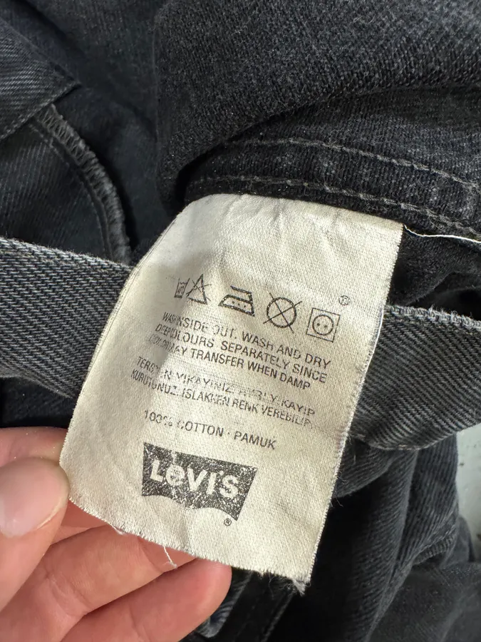 Levi’s Dark Grey Brut Buttoned Denim Trucker Jacket - Image 8
