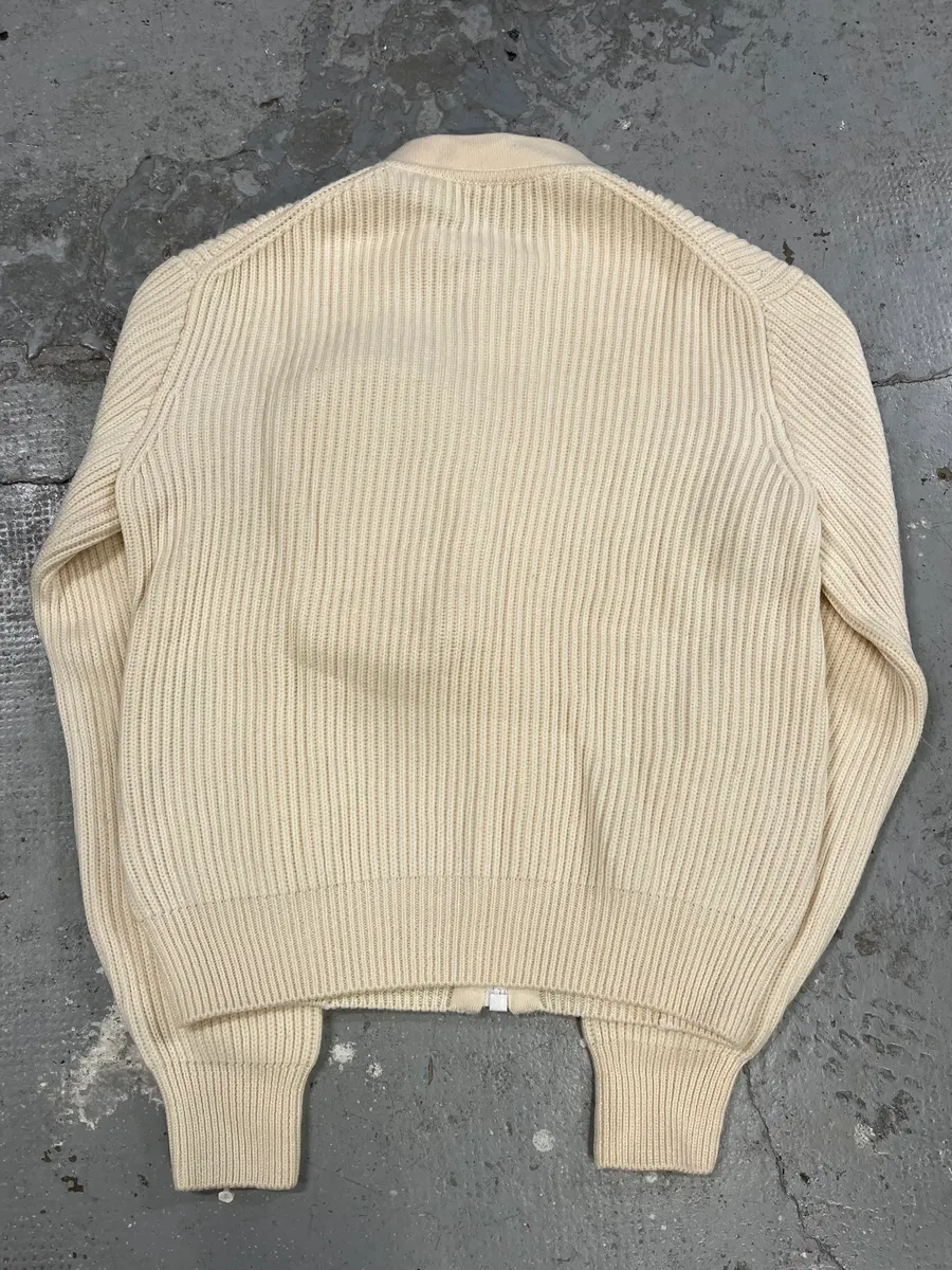 Louis Vuitton 3D Pocket Beige Knitted Zip Sweater - Image 5