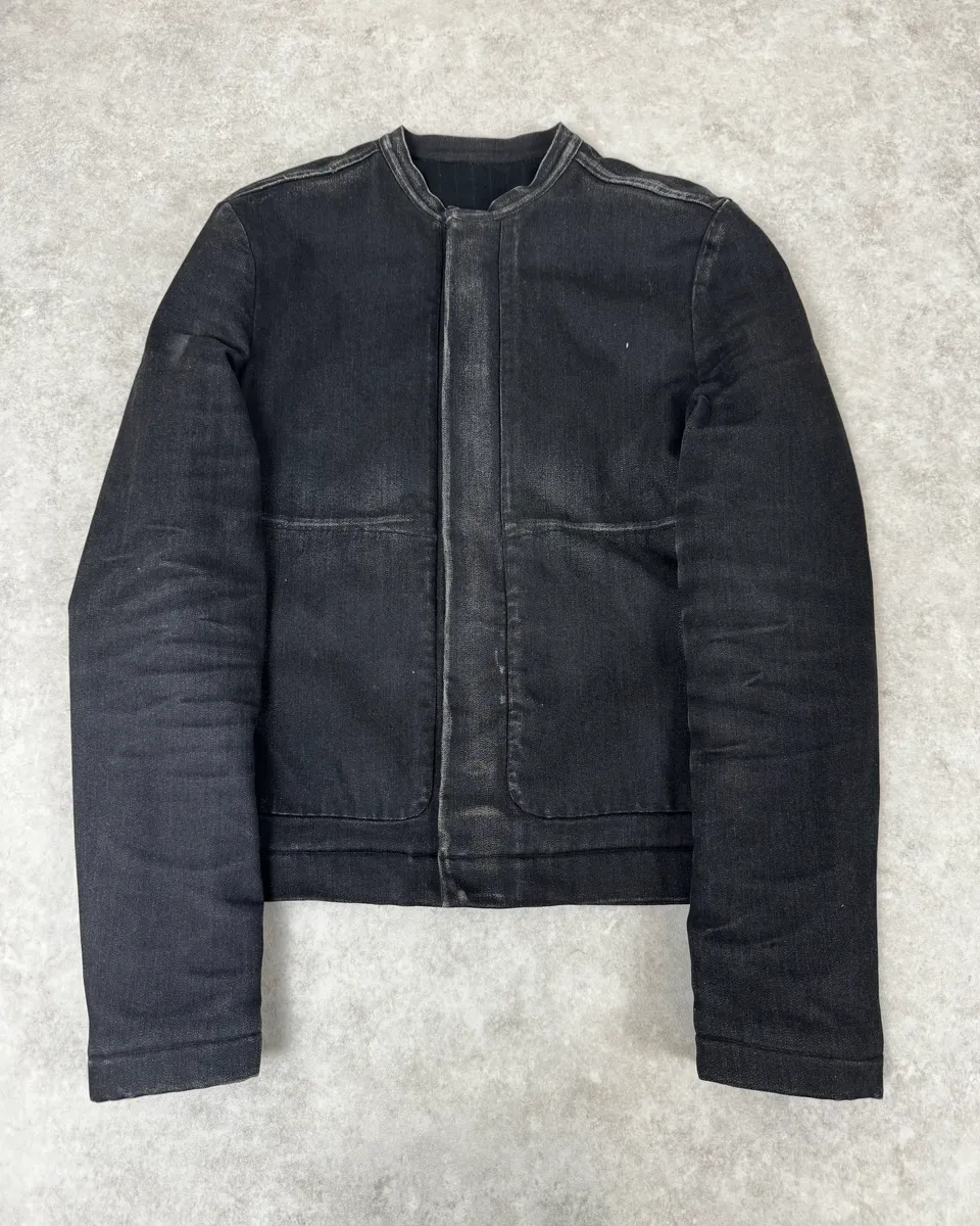 Louis Vuitton Black Biker Obscure Denim Jacket