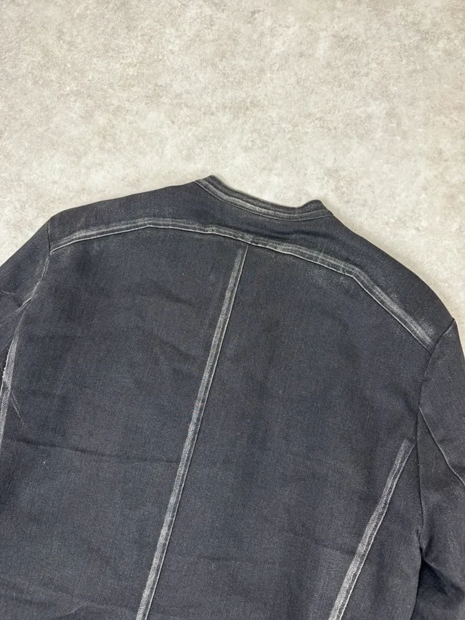 Louis Vuitton Black Biker Obscure Denim Jacket - Image 6
