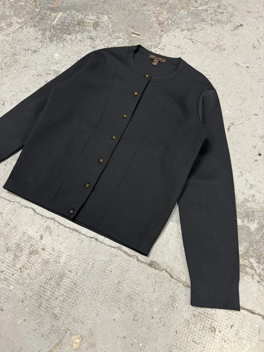 Louis Vuitton Black Buttoned Gilet Cardigan - Image 8