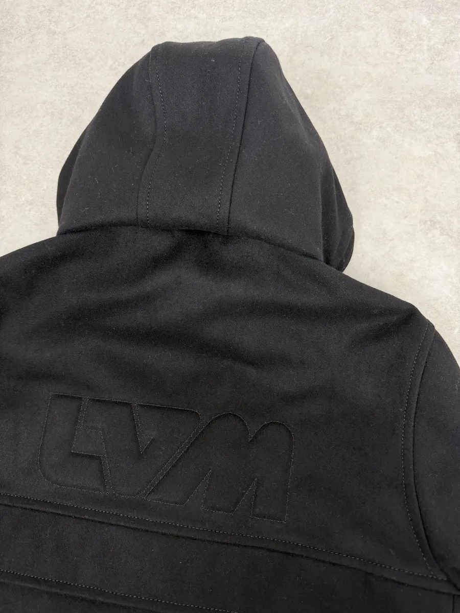 Louis Vuitton Black Wool Premium Hooded LV Jacket - Image 7