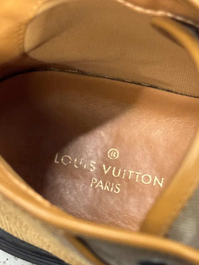 Louis Vuitton Brown Premium High Sneakers - Image 5