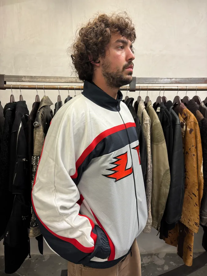 Louis Vuitton Embellished LV Graphic Hockey Tracktop Jacket - Image 3