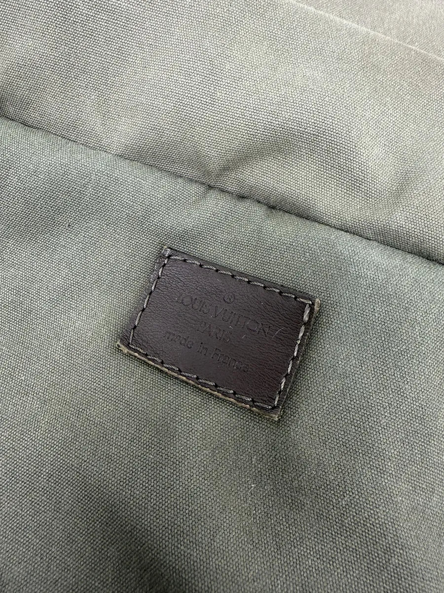 Louis Vuitton Green Canvas Monogrammed Messenger Bag - Image 8