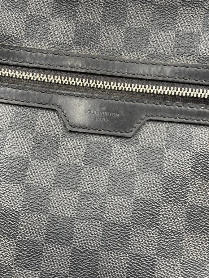 Louis Vuitton Grey Leather Damier Backpack - Image 10