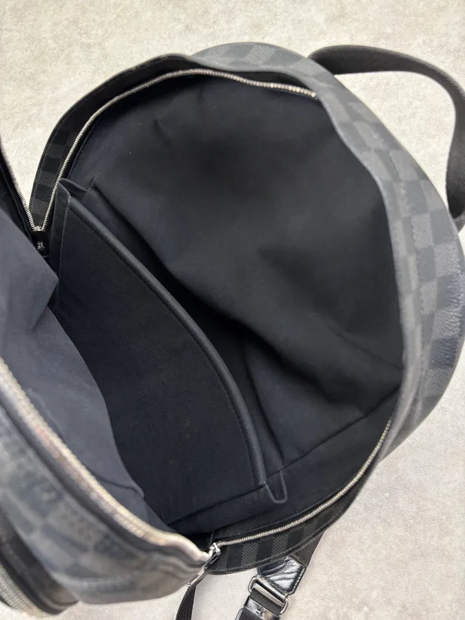 Louis Vuitton Grey Leather Damier Backpack - Image 14
