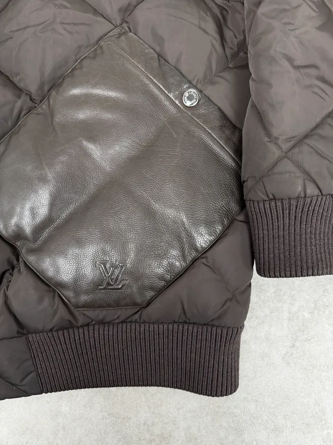 Louis Vuitton Hybrid Leather Detachable Puffer Jacket - Image 13
