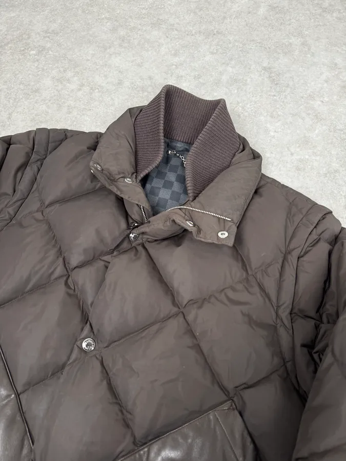 Louis Vuitton Hybrid Leather Detachable Puffer Jacket - Image 9