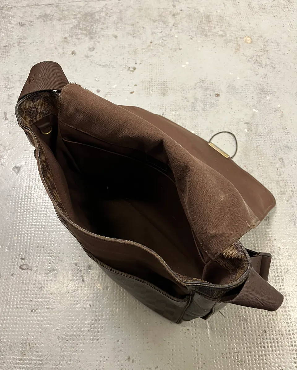 Louis Vuitton Monogram Brown Leather Messenger Bag - Image 12