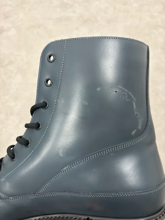 Louis Vuitton Night Blue Sample Leather Boots by Virgil Abloh - Image 9