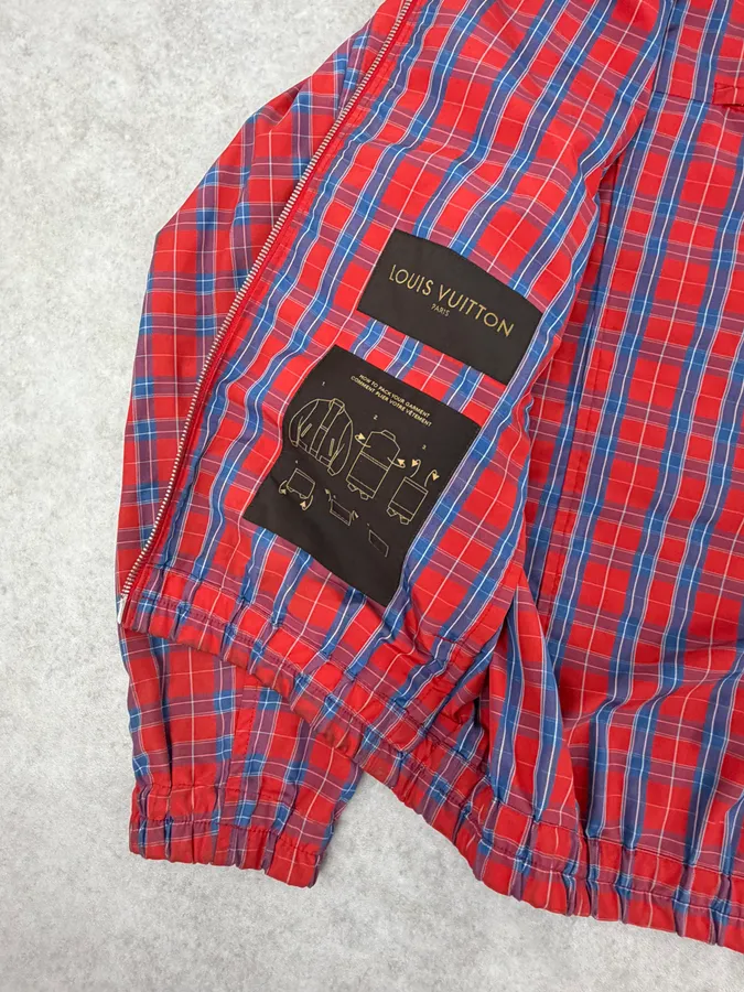 Louis Vuitton Red Tartan Light Jacket - Image 10