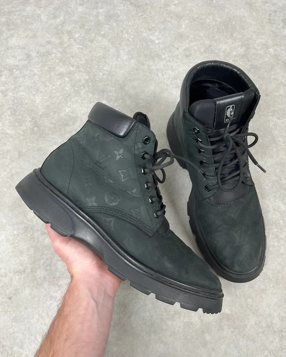 Louis Vuitton X NBA Black Leather Boots