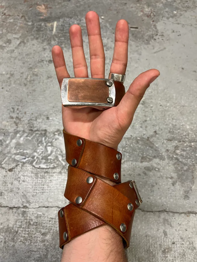Maison Margiela Artisanal Brown Leather Belt