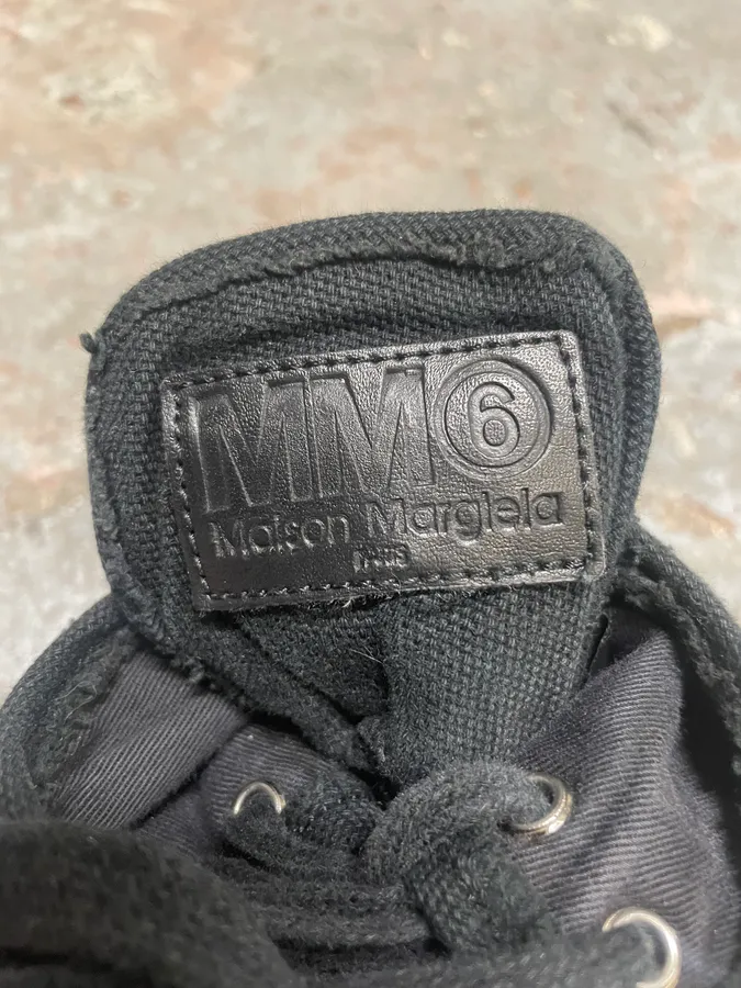 Maison Margiela Black Distressed High Shoes - Image 9