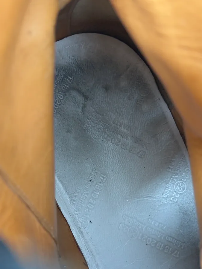 Maison Margiela Black Leather Eroded Boots - Image 10