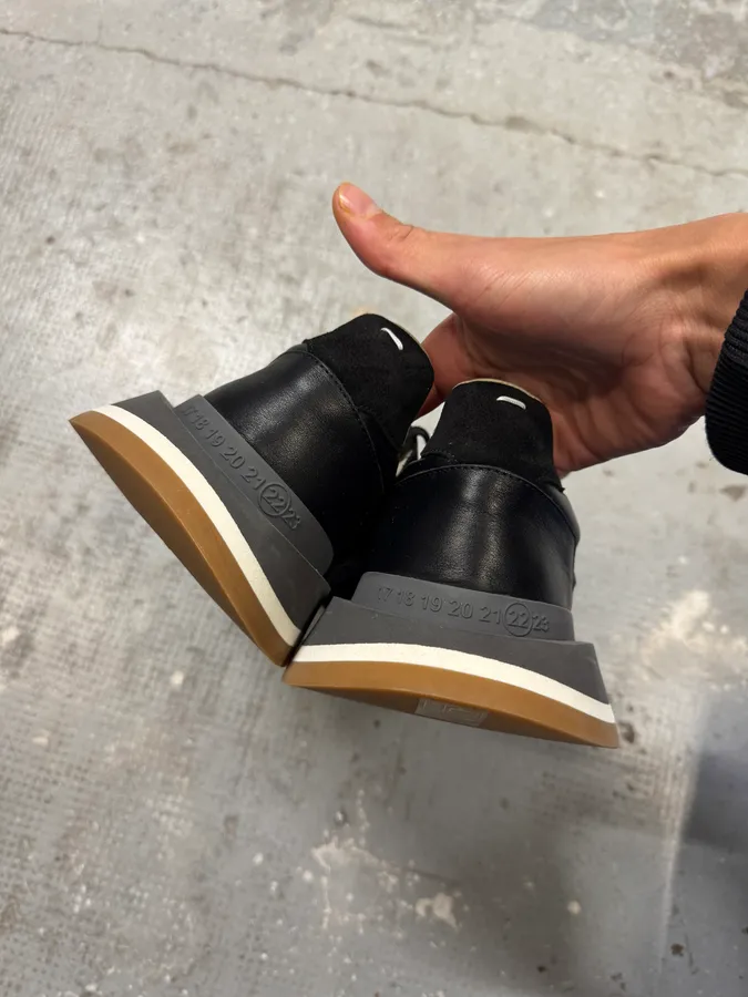 Maison Margiela Black Low Trainers Sneakers - Image 10