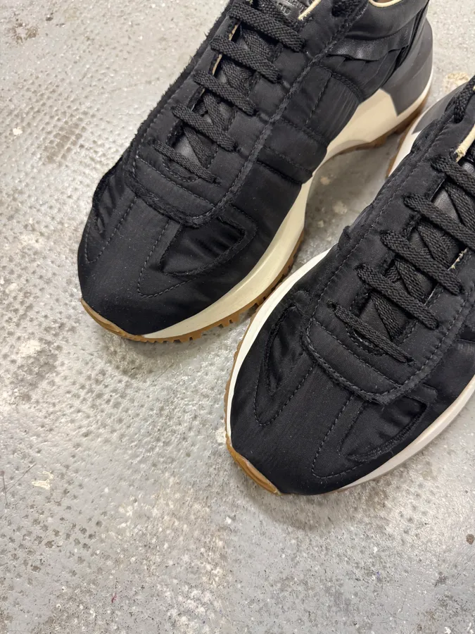 Maison Margiela Black Low Trainers Sneakers - Image 4