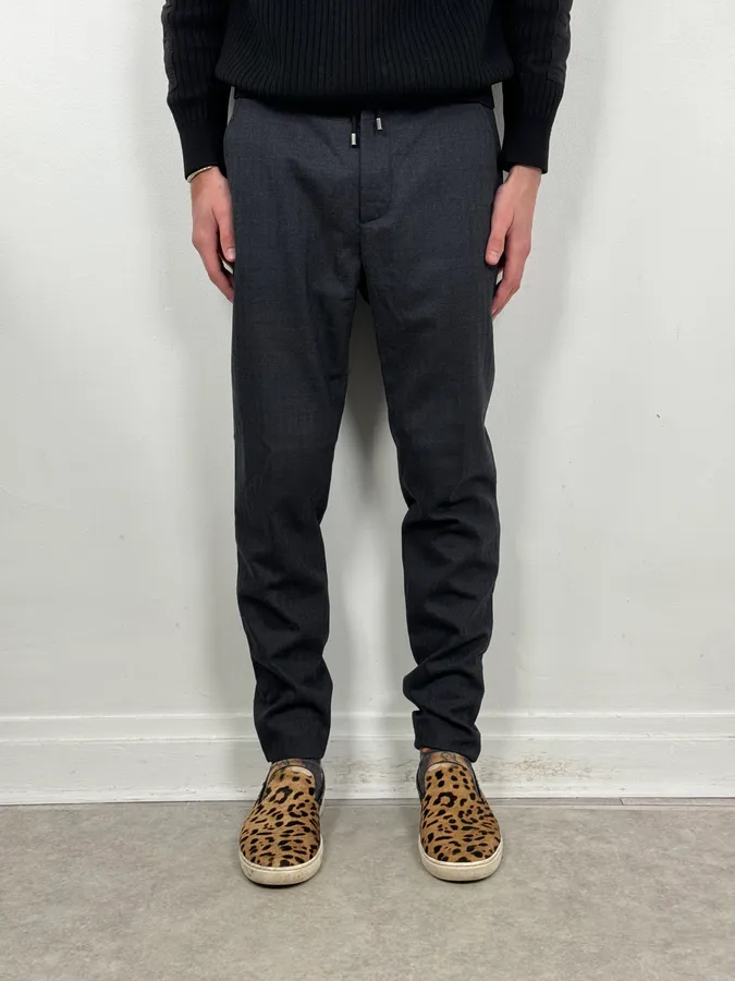 Maison Margiela Black Wool Minimalist Pants - Image 2