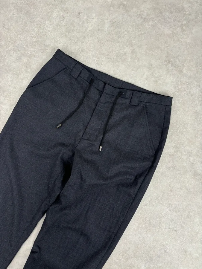 Maison Margiela Black Wool Minimalist Pants - Image 5