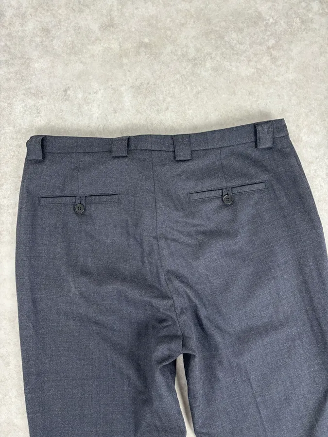 Maison Margiela Black Wool Minimalist Pants - Image 7