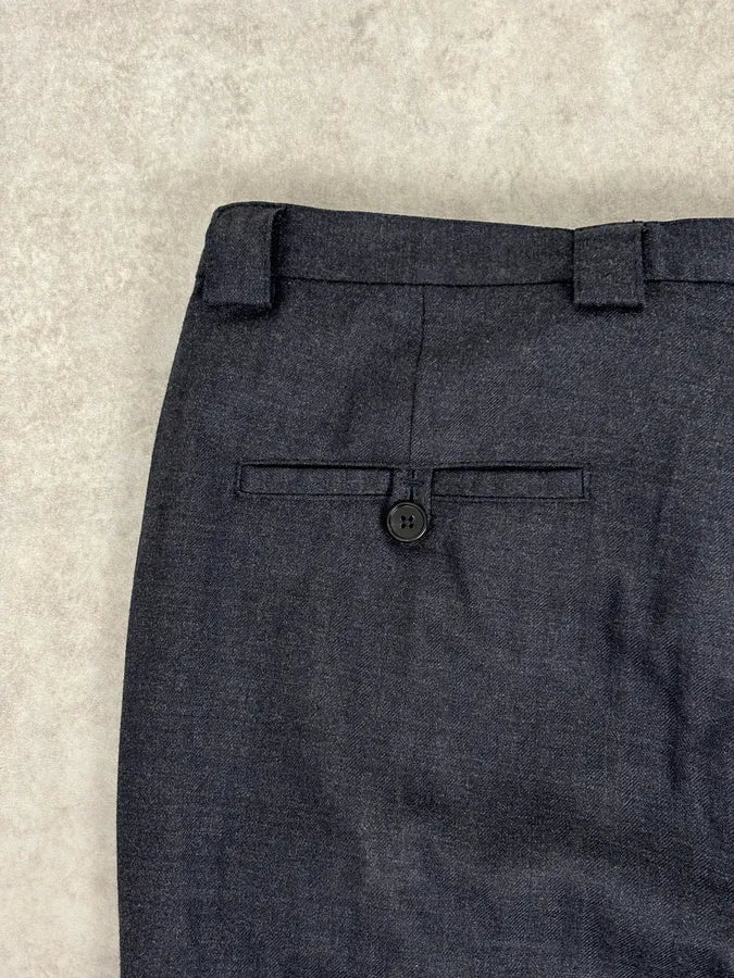 Maison Margiela Black Wool Minimalist Pants - Image 8