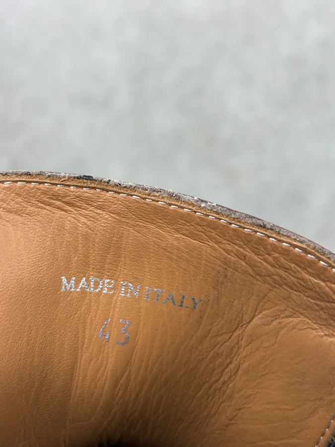 Maison Margiela Bordeaux Leather Chelsea Boots - Image 9