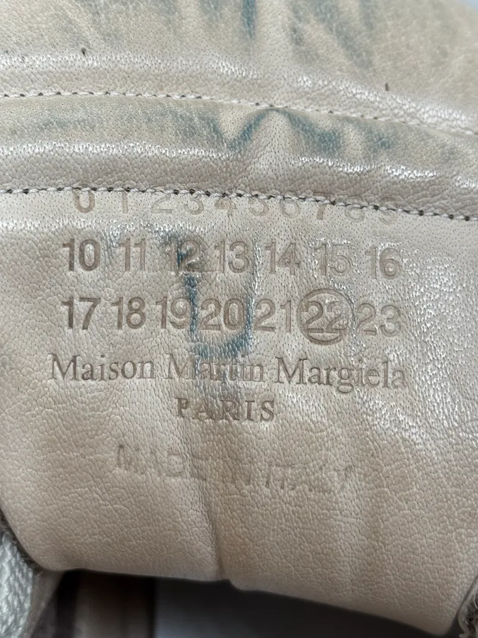 Maison Margiela Brown High Suede Leather Sneakers - Image 7