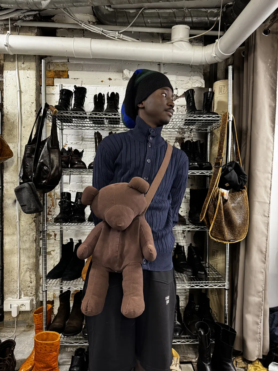 Maison Margiela Brown Teddy Bear Bag - Image 4