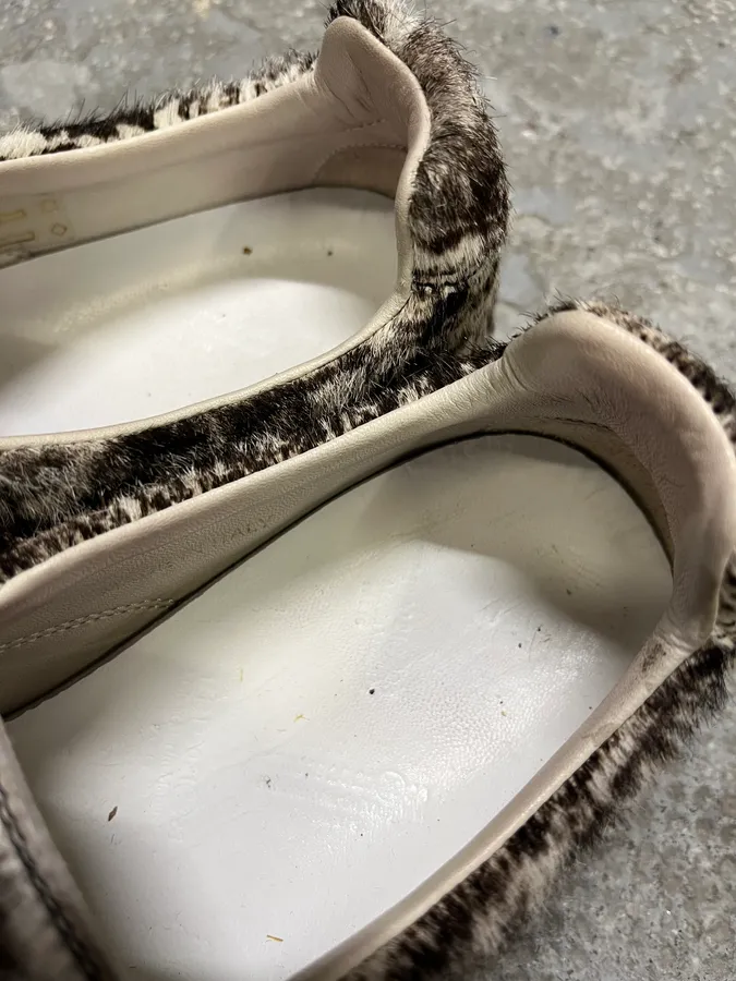 Maison Margiela Cow Fur Slip-On Shoes - Image 8
