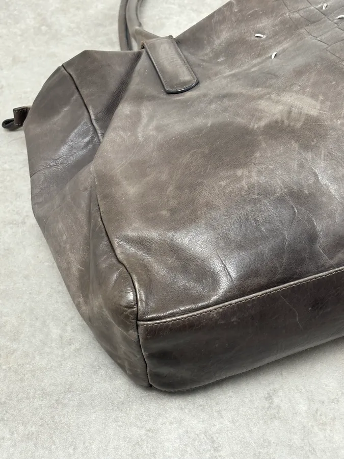 Maison Margiela Crocodile Effect Signature Leather Handle Bag - Image 7