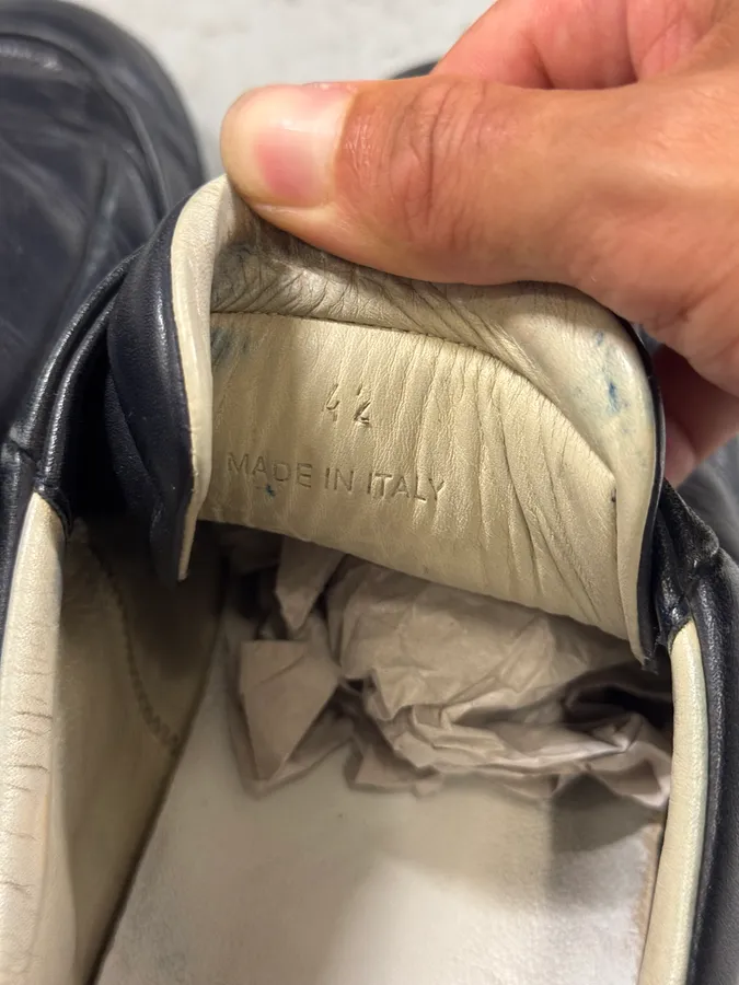 Maison Margiela Future Black Leather Low Sneakers - Image 6