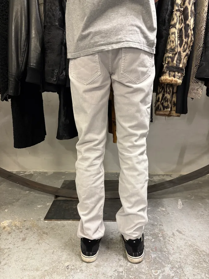 Maison Margiela Grey Signature Slim Denim Jeans - Image 4