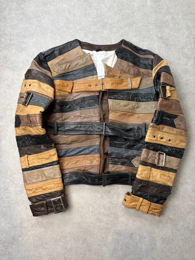 Maison Margiela H&M Belt Leather Jacket
