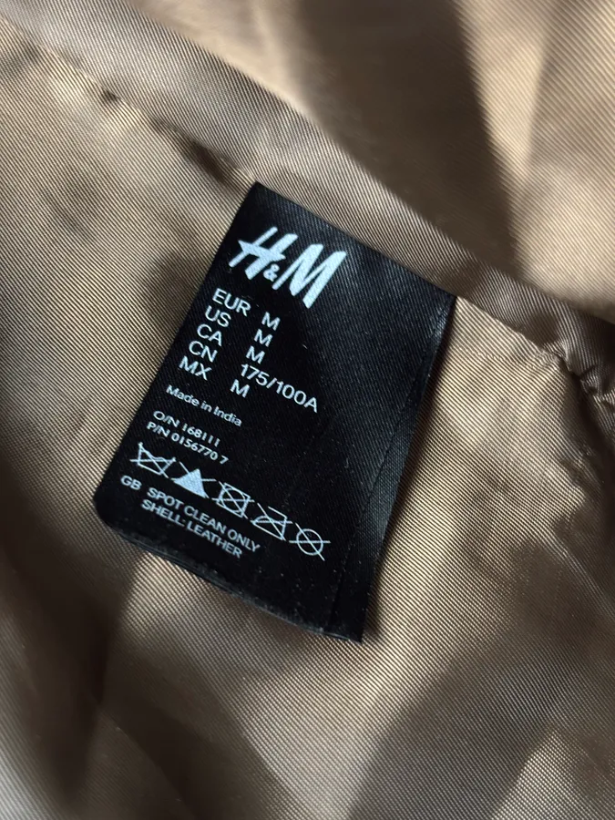Maison Margiela H&M Belt Leather Jacket - Image 12