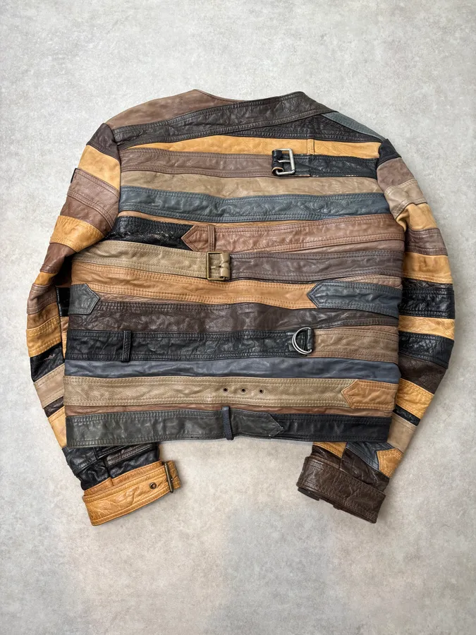Maison Margiela H&M Belt Leather Jacket - Image 5