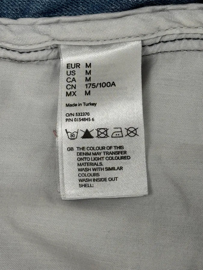 Maison Margiela H&M Blue Distressed Re-Edition Denim Jacket - Image 11